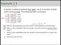 Probability Mass Function Cumulative Distribution Function - Example 2