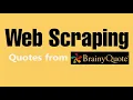 Web Scraping with python - Quotes Web Scraper