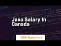 java salary in canada