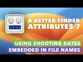 Using Photo Shooting Dates Embedded In File Names