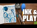 Ink Play Private Reserve Crazy Train Turquoise Gold Shimmer