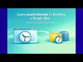 Learn sessionStorage By Building a Simple App Calm Clear Coding Tutorial