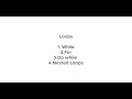 Loops While For Do while Nested Loops JS Tutorial