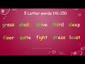 5 letter words 220 words