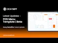 Latest Updates POS Menu Template Beta