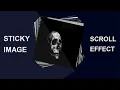 Sticky Image Scroll Effect Using Html and CSS3 ll By Coding Script