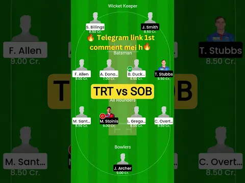 trt vs sob dream11 team prediction #trtvssob #trtvssobdream11 #sobvstrt #sobvstrt #thehundred2026
