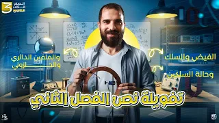 تفويلة الفصل الثاني إلي نهاية الملف الحلزوني فيزياء للصف الثالث الثانوي أ محمود فؤاد 2026 