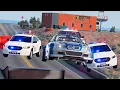 Epic Police Chases Crashes NFS BMW BeamNG Drive