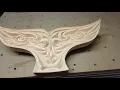CNC 3D Art Deco Whale Tail