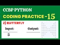 Butterfly Coding Practice - 15 Python NxtWave CCBP 4 0