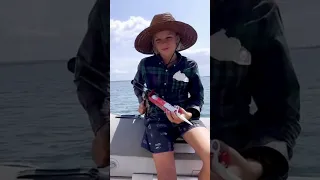 Boat work! Gotta love a kid with sikaflex 😂 ⛵️ #sailingfamily #familysailing #boatlife #kids