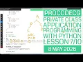ProCodeCG Private Coding Class - Application Programming