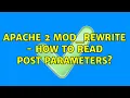 Apache 2 mod - rewrite