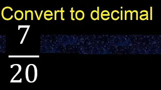 Convert to decimal How To Convert Decimals to Fractions