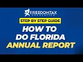 How To Do Florida Annual Report For LLC Corporations Non Profits Step by Step Guide