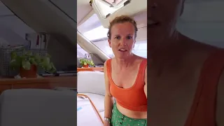 Time to do some sewing, hopefully this will fix our hatch leak problems! ⛵️✂️ #sailingfamily #boats