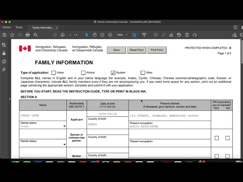 Download MP3 Family Information form IMM565e | Latest 2023 | How to fill | Canada 🇨🇦