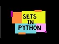 Sets and its basic operations in Python
