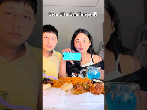 Dice Bite Challenge with Adopted Brother #game #ytshorts #shorts