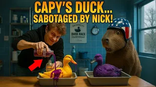 Capybara Faced Dirty Tricks from Nick in the Duck Race — But Karma Had Other Plans 🦆💥