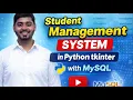 Student Management System in Python Full Tkinter MySQL Project 5 Hours