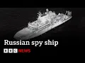 Russian spy ship pointed lasers at RAF pilots tracking it, says UK | BBC News