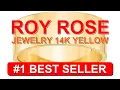 Roy Rose Jewelry 14K Yellow Gold 8mm Flat Wedding Band Ring Sizes - B01KZAC2IM