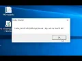 Windows API VBScript Calling User32 DLL directly
