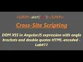 DOM in AngularJS expression with angle brackets and double quotes HTML-encoded - Lab