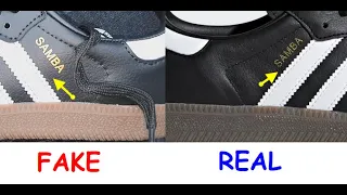 Adidas Samba real vs fake review How to spot fake Adidas Samba OG LT sneakers 62
