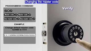 How to change the default master code for IULOCK or BOTHSTAR IU-20 IU-30 electronic door knob