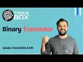 How To Use Binary Translator WWW TOOLSBOX COM