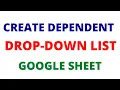 How to Create Drop-Down List in Google Sheets using Apps Script Dynamic Drop-down list Google F