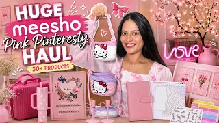 Huge Meesho PINK Product Haul | Meesho Pinteresty Finds 