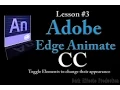 Adobe Edge Animate CC Lesson - Toggle Elements to change their appearance