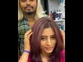 Sexy Hot Ankita Dave 10 Min From Blonde to Burgundy Hair Latest Leaked