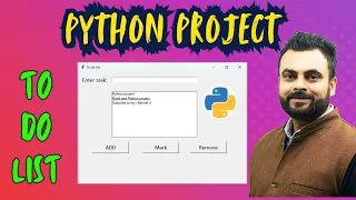 Python Project To-Do List App in Python Tkinter GUI Project Task Manager