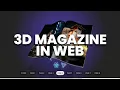 This Website Works Like a REAL Magazine 3D Page Flip React Three js