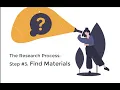 Research Process Step 3 Using RCC Databases to Find Materials