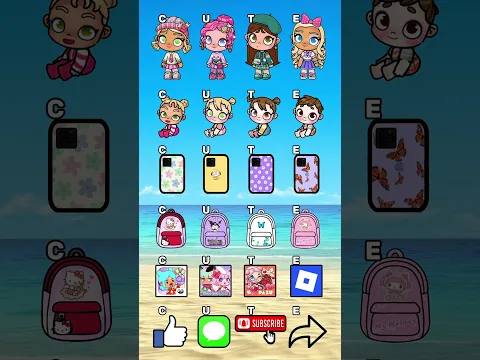 Toca Boca Aesthetic Looks💓🫰#tocaboca #tocalifeworld #avatarworld