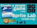 Create a simple game using Sprite Lab 3 of 3