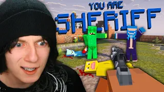 I Became SHERIFF In Minecraft MURDER MYSTERY...