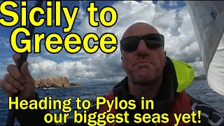 The seas keep getting bigger enroute Sicily to Greece! (Sailing Dakini – Leave to Roam Ep. 66)