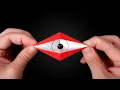 How to Make a ORIGAMI BLINKING EYE Very Easy