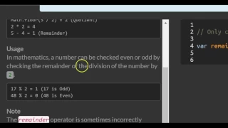 Finding a Remainder in Javascript freeCodeCamp Basic Javascript