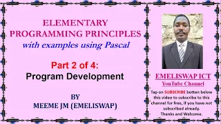 Elementary Programming Principles Program Development Life Cycle