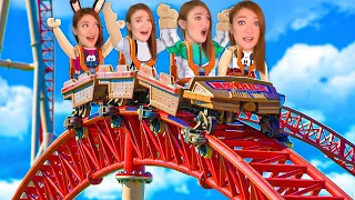 ניסיתי 20 אטרקציות שונות פארק שעשועים כל הפרקים 