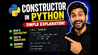 Constructors in Python Python Tutorial