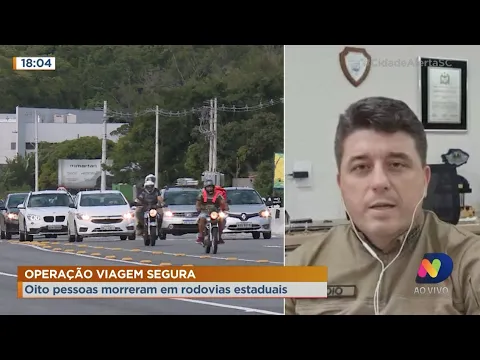 Operação Viagem Segura: Oito pessoas morreram em rodovias estaduais no carnaval